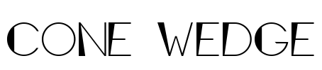 Cone Wedge Font Image