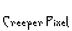 Creeper Pixel Font Image