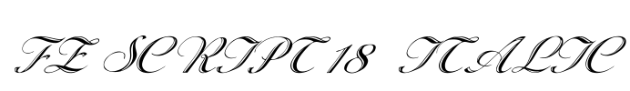 FZ SCRIPT 18  ITALIC