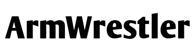 ArmWrestler Font Image