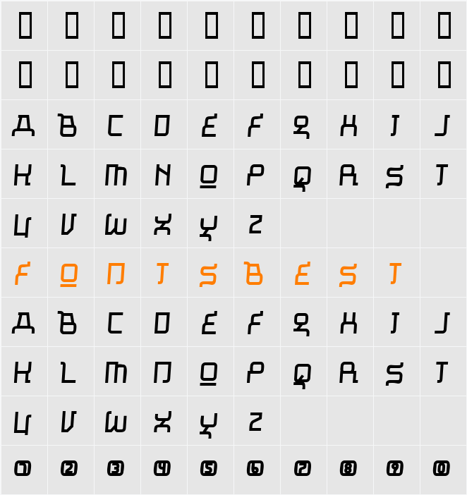 Missu Character Map