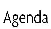 Agenda Font Image