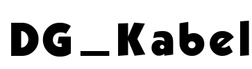 DG_Kabel Font Image