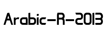 Arabic-R-2013 Font Image