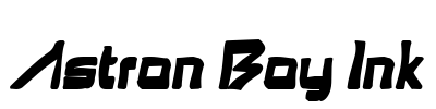 Astron Boy Ink Font Image