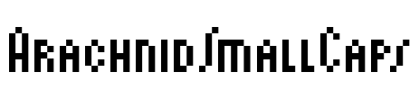 ArachnidSmallCaps Font Image