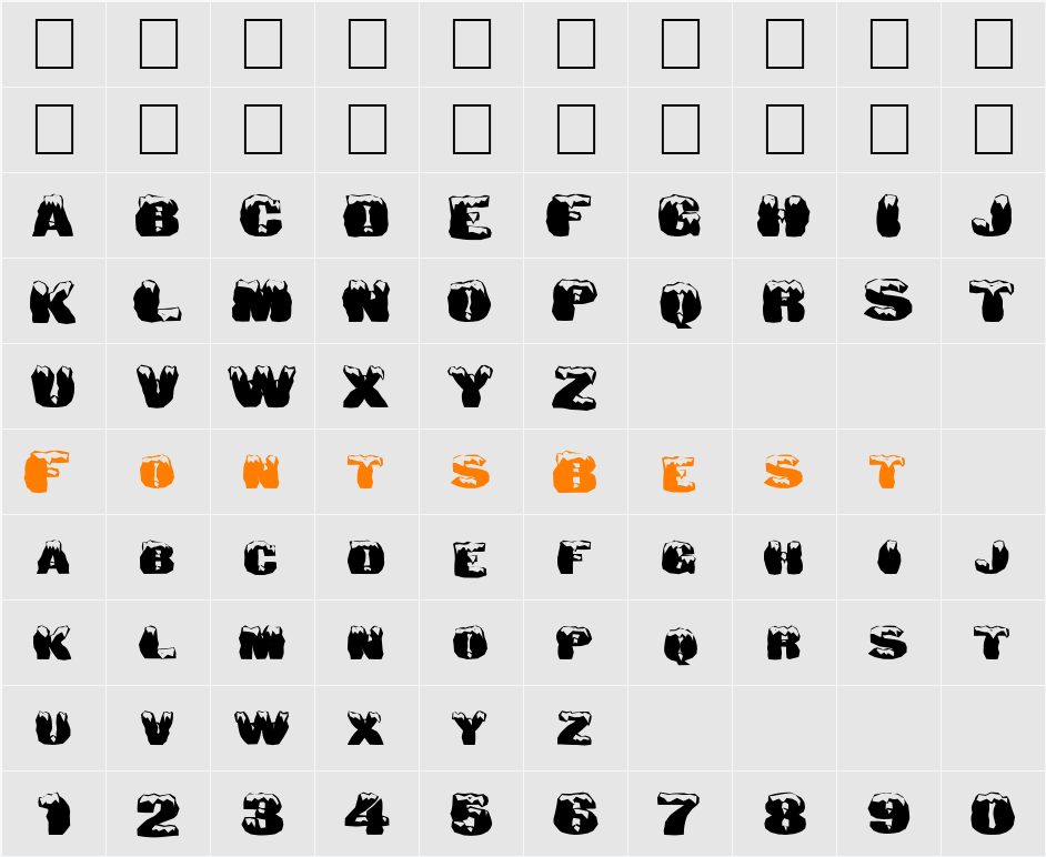 FZ UNIQUE 6 MANGLED EX Character Map