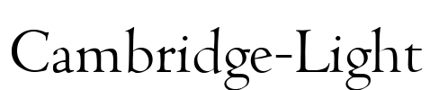 Cambridge-Light Font Image