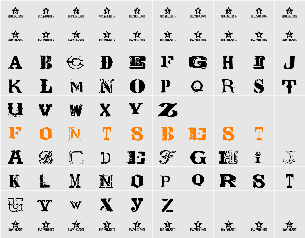 COOLECTOR Character Map