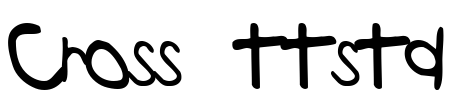 Cross  ttstd Font Image