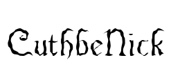 CuthbeNick Font Image