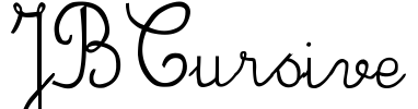 JBCursive Font Image