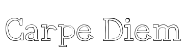 Carpe Diem Font Image