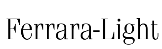 Ferrara-Light Font Image