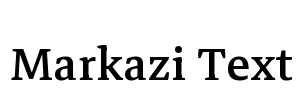 Markazi Text Font Image