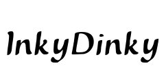 InkyDinky Font Image