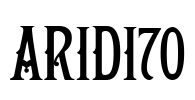 ARIDI70 Font Image