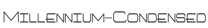 Millennium-Condensed Font Image