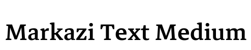 Markazi Text Medium