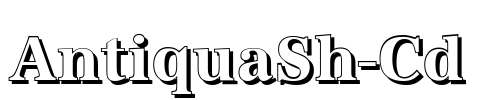 AntiquaSh-Cd Font Image