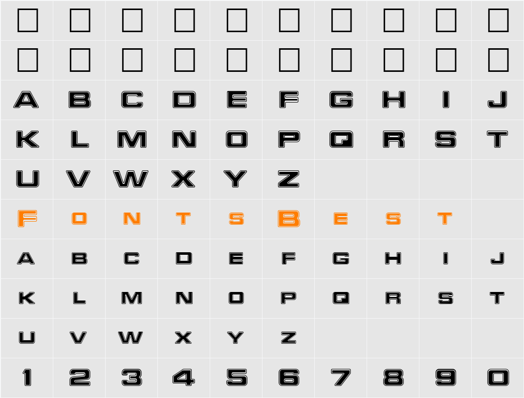 Federation Character Map