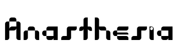 Anasthesia Font Image