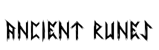 Ancient Runes Font Image