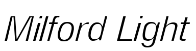 Milford Light Font Image