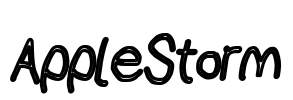 AppleStorm Font Image