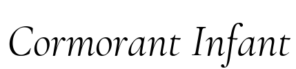 Cormorant Infant Font Image