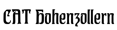 CAT Hohenzollern Font Image