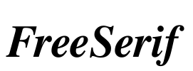 FreeSerif Font Image