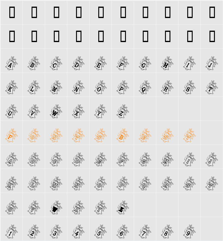 JI-Hapten Character Map