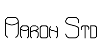 Aaron Std Font Image