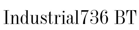 Industrial736 BT Font Image