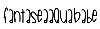 FantaseaAquaBabe Font Image