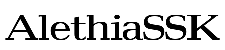 AlethiaSSK Font Image