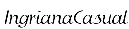 IngrianaCasual Font Image