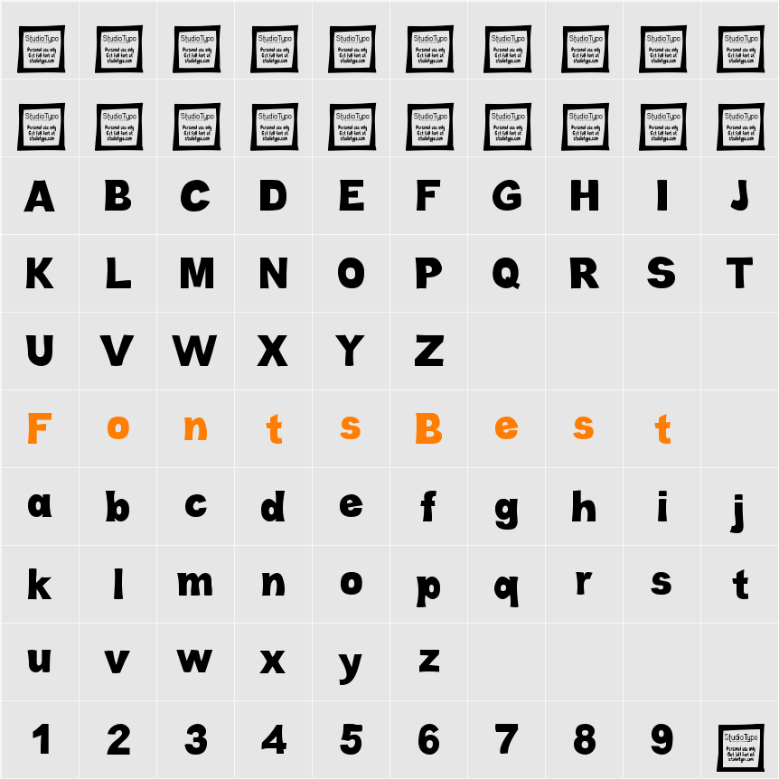 Cabold Comic Character Map