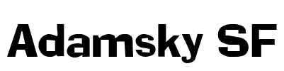 Adamsky SF Font Image