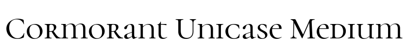 Cormorant Unicase Medium Font Image