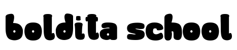 boldita school Font Image