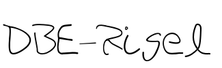 DBE-Rigel Font Image