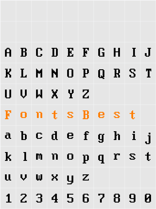 Moder DOS 437 Character Map