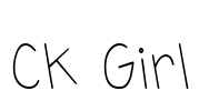 CK Girl Font Image