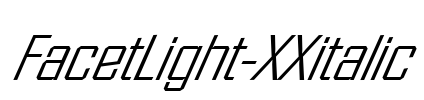 FacetLight-XXitalic