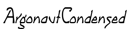 ArgonautCondensed Font Image