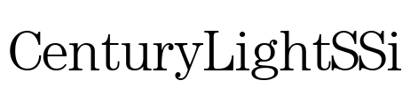 CenturyLightSSi Font Image