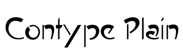 Contype Plain Font Image