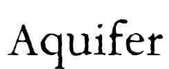 Aquifer Font Image